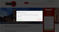 Desktop Screenshot of impact-support.co.uk